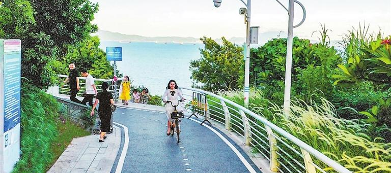 A ciclovia costeira de 19,5 km de Yantian está agora totalmente aberta